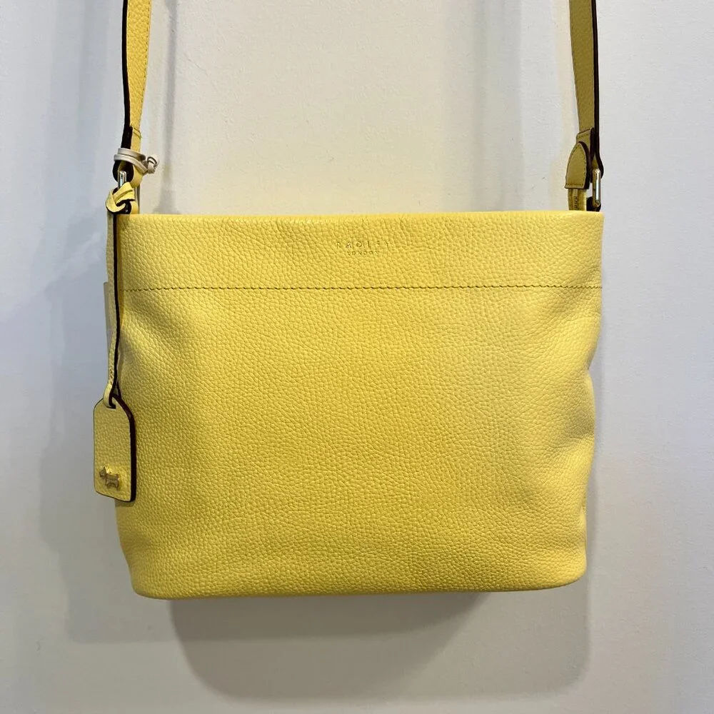 Radley London Rivington Medium Crossbody Bag Yellow - NEW WITH COSMETIC DEFECT - Picture 4 of 11